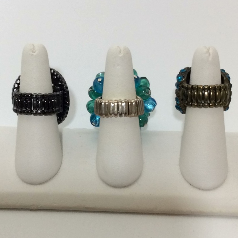 Turquoise Ring Trio - Picture 2 of 2